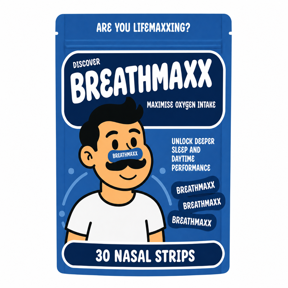 BreathMaxx Nasal Strips — Blue