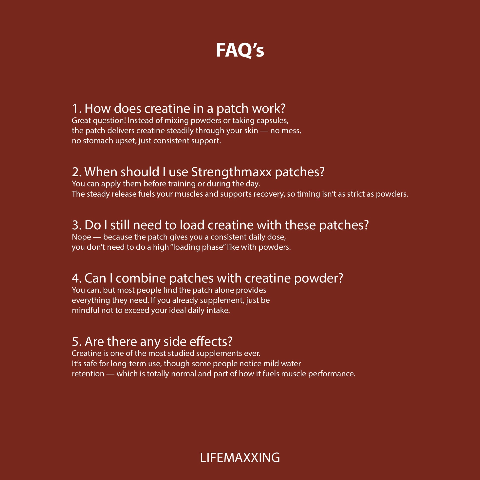 STRENGTHMAXX | CREATINE PATCHES